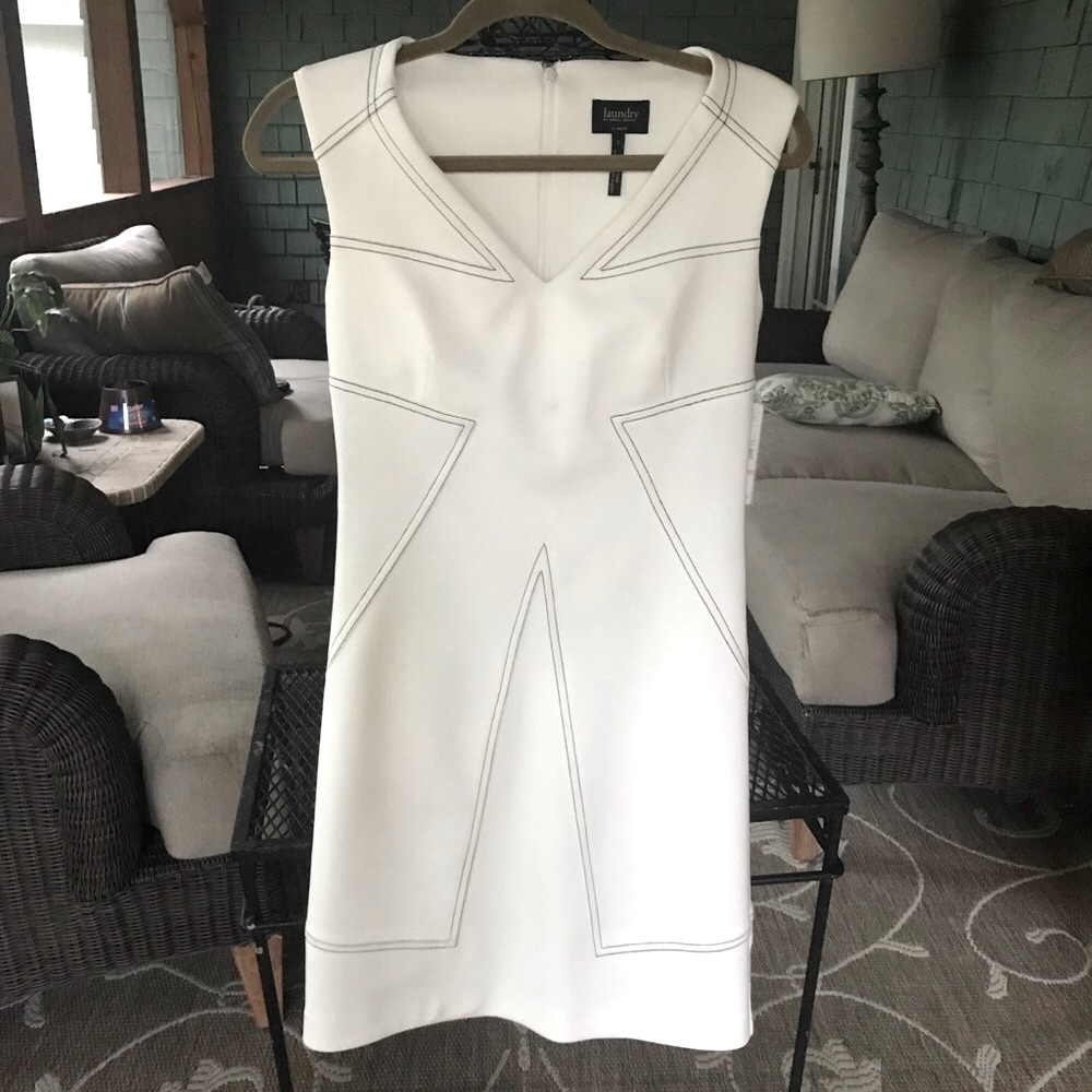 LAUNDRY by Shelli Sagal Dress in Warm White. Small
